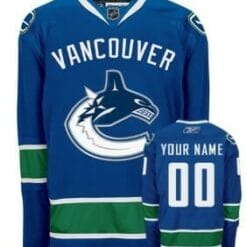 Custom Vancouver Canucks Jersey Name And Number Blue