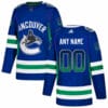 Custom Vancouver Canucks Jersey Name And Number Blue Drift Fashion