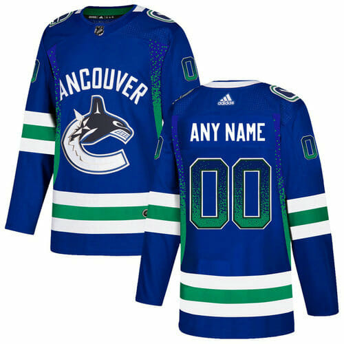 Custom Vancouver Canucks Jersey Name And Number Blue Drift Fashion