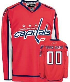 Custom Washington Capitals Jersey Name And Number Red
