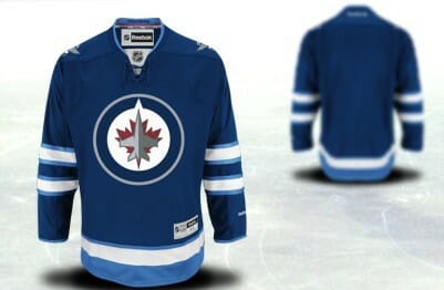 Custom Winnipeg Jets Jersey Name And Number 2012 Blue