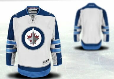 Custom Winnipeg Jets Jersey Name And Number 2012 White