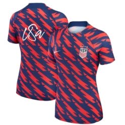 No Name Jersey USWNT 2023 Strike Drill Pre-Match Top Red