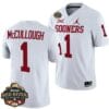 Oklahoma Sooners Dasan McCullough Jersey #1 2023 Allstate Red River Rivalry White Football