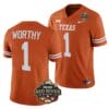 Texas Longhorns Xavier Worthy Jersey #1 2023 Allstate Red River Rivalry Orange Football