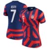 Tobin Heath Jersey Team USA 2021-22 Away Vapor Match Blue