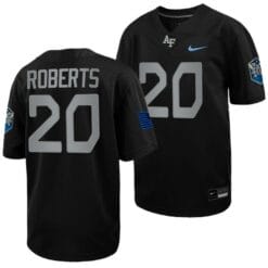 Air Force Falcons Brad Roberts Jersey #20 Football 2022 Space Force Rivalry Alternate Black