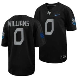 Air Force Falcons Trey Williams Jersey #0 Football 2022 Space Force Rivalry Alternate Black