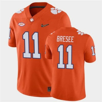 Clemson Tigers Bryan Bresee Jersey #11 College Football Orange