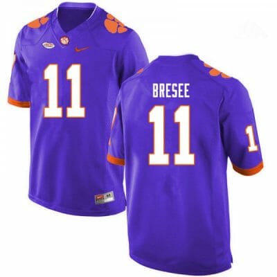 Clemson Tigers Bryan Bresee Jersey #11 College Football Purple