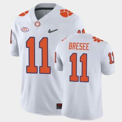 Clemson Tigers Bryan Bresee Jersey #11 College Football White