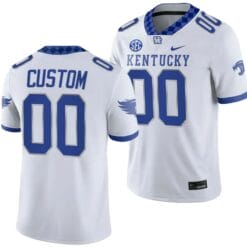 Custom Kentucky Wildcats Jersey Name and Number White College Football 2023