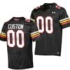 Custom Maryland Terrapins Jersey Name and Number Black College Football 2023