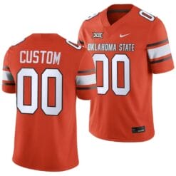 Custom Oklahoma State Jersey Name and Number College Football 2023 Game Orange