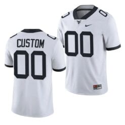 Custom West Virginia Jersey Name and Number College Football 2023 Game White