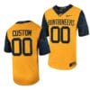 Custom West Virginia Jersey Name and Number Football Game Country Roads Gold