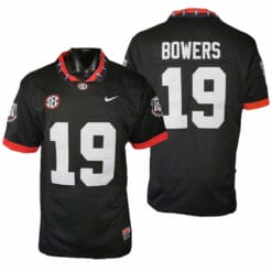 Georgia Bulldogs Brock Bowers Jersey #19 College Football Game Black