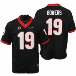 Georgia Bulldogs Brock Bowers Jersey #19 College Football Game Black Alternative