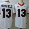 Georgia Bulldogs Elijah Holyfield Jersey #13 College Football Game White