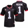 Georgia Bulldogs George Pickens Jersey #1 College Football Game Black