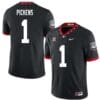 Georgia Bulldogs George Pickens Jersey #1 College Football Game Black Alternative