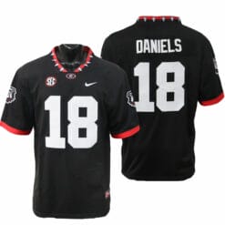 Georgia Bulldogs JT Daniels Jersey #18 College Football Game Black