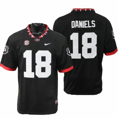 Georgia Bulldogs JT Daniels Jersey #18 College Football Game Black