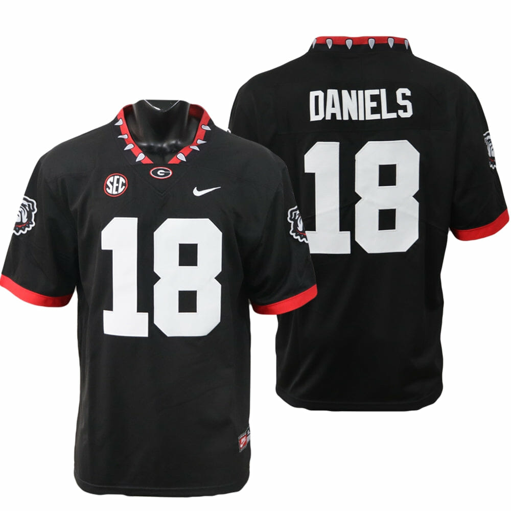 Georgia Bulldogs JT Daniels Jersey #18 College Football Game Black