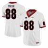 Georgia Bulldogs Jalen Carter Jersey #88 College Football Game White