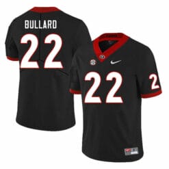 Georgia Bulldogs Javon Bullard Jersey #22 College Football Game Black