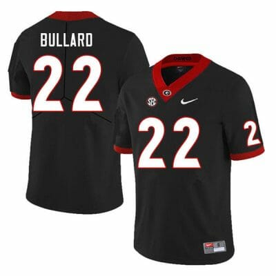 Georgia Bulldogs Javon Bullard Jersey #22 College Football Game Black