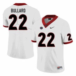 Georgia Bulldogs Javon Bullard Jersey #22 College Football Game White