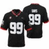 Georgia Bulldogs Jordan Davis Jersey #99 College Football Game Black