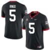 Georgia Bulldogs Kelee Ringo Jersey #5 College Football Game Black Alternative