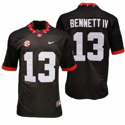 Georgia Bulldogs Stetson Bennett IV Jersey #13 College Football Game Black