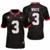 Georgia Bulldogs Zamir White Jersey #3 College Football Game Black