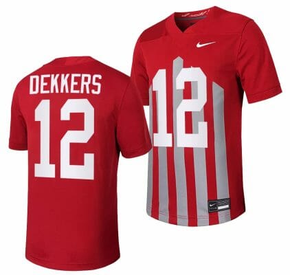 Iowa State Cyclones Hunter Dekkers Jersey Throwback College Football Game Cardinal #12
