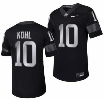 Iowa State Cyclones JJ Kohl Jersey Alternate College Football Black #10