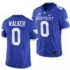 Kentucky Wildcats Deone Walker Jersey #0 NCAA Football 2023 Game Home Blue