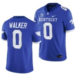 Kentucky Wildcats Deone Walker Jersey #0 NCAA Football 2023 Game Home Blue