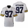 Michigan Wolverines Aidan Hutchinson Jersey #97 College Football Game White