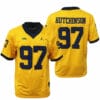 Michigan Wolverines Aidan Hutchinson Jersey #97 College Football Game Yellow