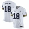 Michigan Wolverines Colston Loveland Jersey #18 College Football Game White