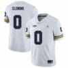 Michigan Wolverines Darrius Clemons Jersey #0 College Football Game White