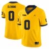 Michigan Wolverines Darrius Clemons Jersey #0 College Football Game Yellow