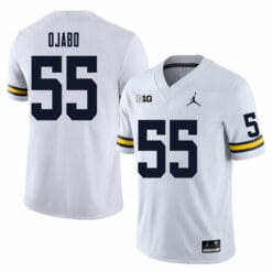 Michigan Wolverines David Ojabo Jersey #55 College Football Game White