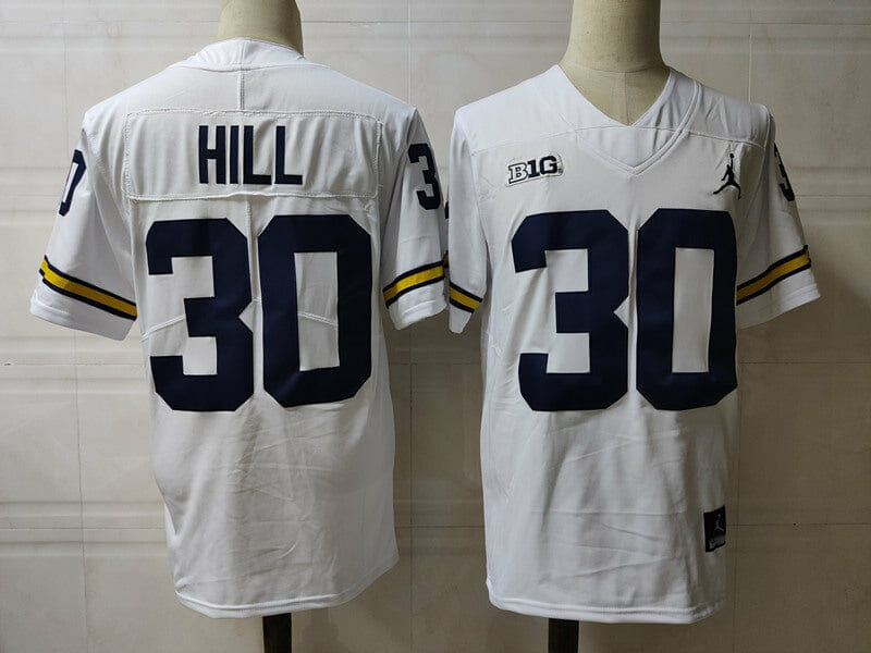 Michigan Wolverines Daxton Hill Jersey #30 College Football Game White