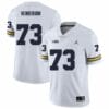 Michigan Wolverines LaDarius Henderson Jersey #73 College Football Game White