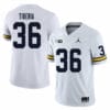 Michigan Wolverines Nico Tiberia Jersey #36 College Football Game White
