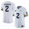 Michigan Wolverines Will Johnson Jersey #2 College Football Game White